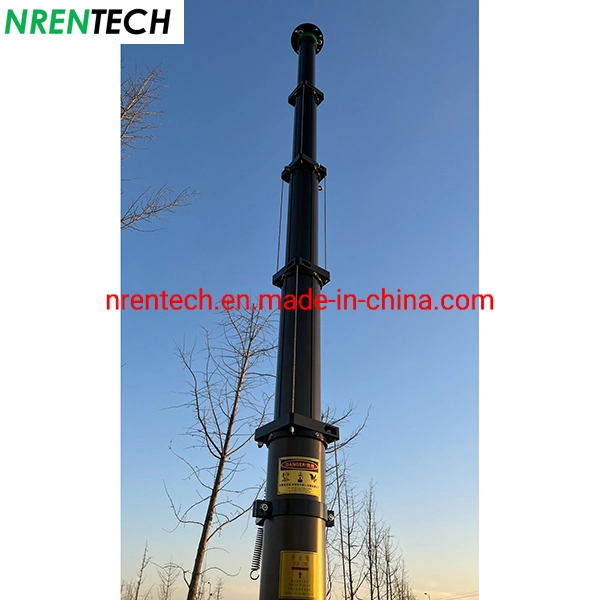 9m Antenna Telescopic Mast-Manual Operation Telescopic Mast-Nr-M2300-9000